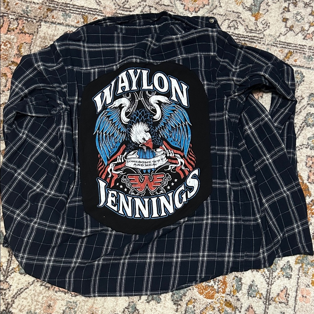 Waylon Jennings homemade flannel